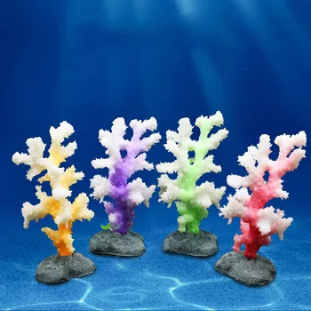 

Luminous Sea Anemone Aquarium Ornament Artificial Silicone Coral Plant Fish Tank Aquarium Accessories Underwater Aquatic Decor