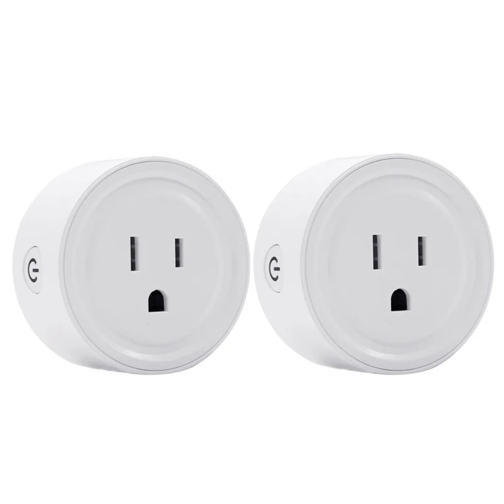 EPULA Smart Plug 2pc Smart WiFi Power Socket US Plug WIFI Switch For Google Home App Control/Amazon Alexa Connected By WiFi