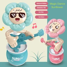 Juguetes eléctricos para cantar y bailar girasoles, juguetes educativos para niñas y niños, juguete que habla y repite, juegos de instrumentos musicales para bebés