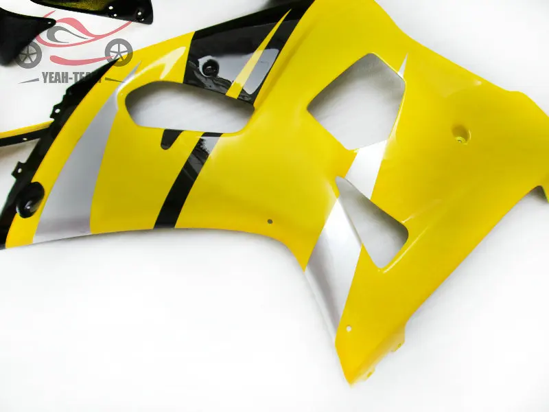 ABS Пластиковые обтекатели комплект для Suzuki K1 2001-2003 GSXR750 01 02 03 GSXR600 GSXR 600 750 желтый черный мотоцикл обтекатель кузова