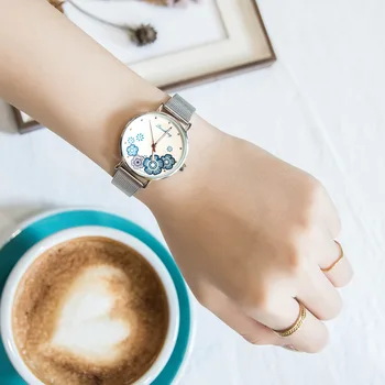 

Simple Silver Women Watches Dress Stainless Steel Analog Quartz Wristwatch Fashion Luxury Ladies Watch zegarek damski reloj