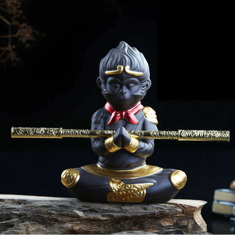 Творческий подвесной китайский набор кунг-фу из фиолетовой глины Обезьяна