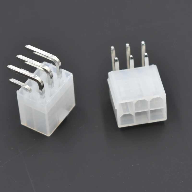 4 шт./лот 5557 Molex 2 мм 2*3 6-контактный белый коннектор двухрядный игольчатый разъем