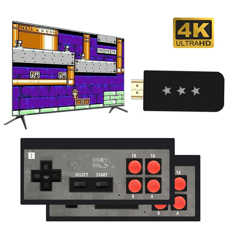USB Беспроводной ручной ТВ игровая консоль встроенный 568 классический 8 битный