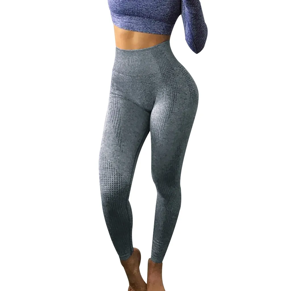Mallas Mujer Deportivas для фитнеса, женские бесшовные жаккардовые штаны с высокой талией, быстросохнущие штаны для фитнеса, йоги, штаны Joga#15 - Цвет: G