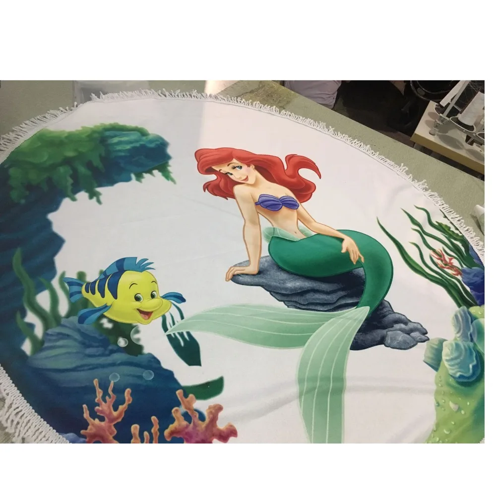 Details about   3D Cartoon Mermaid NAO859 Summer Plush Fleece Blanket Picnic Beach Towel Dry Fay 
