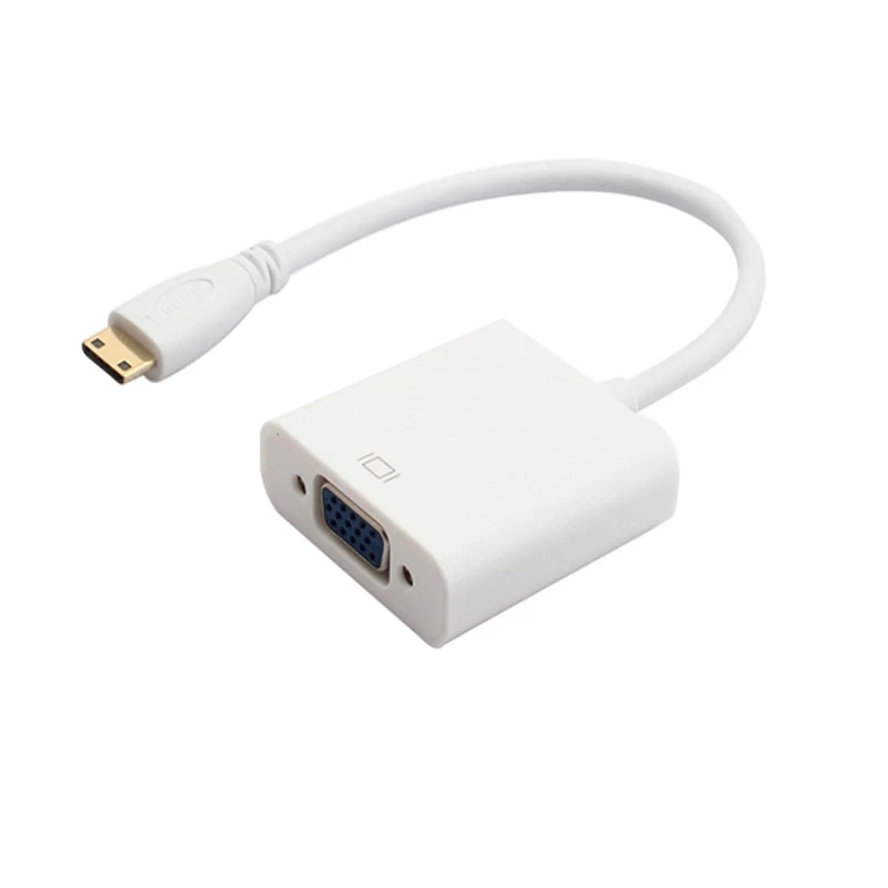 SZ WXDZ Mini HDMI VGA адаптер mini hdmi папа vga Женский конвертер видео и аудио кабель 1080p для