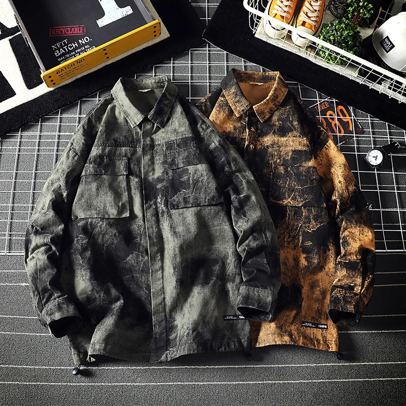 

Northern Boundary Men'S Wear Shu 2019 Autumn And Winter New Style Japanese-style Large Size Camouflage Labeling Jacket