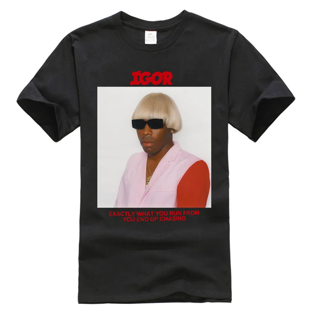 Тайлер создатель футболка Igor Fleur Cherry Kill Them Future Earfquake хип хоп футболка размера плюс - Цвет: Черный
