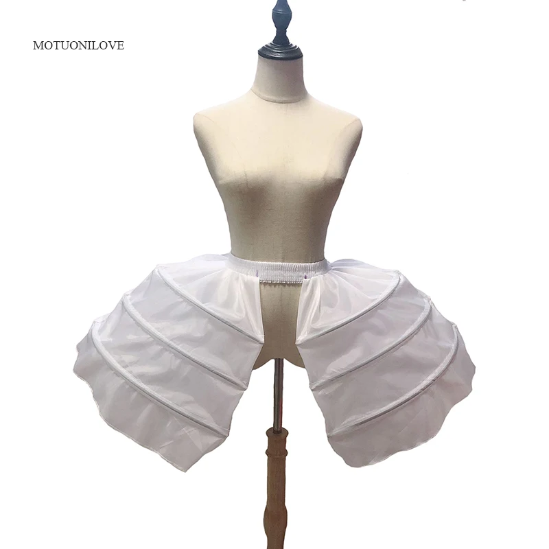 Baroque Rococo Skirt Slips Crinoline Short Oval Bilateral Underskirt Women Girls Lolita Cosplay Dress Petticoat Lining | Свадьбы и