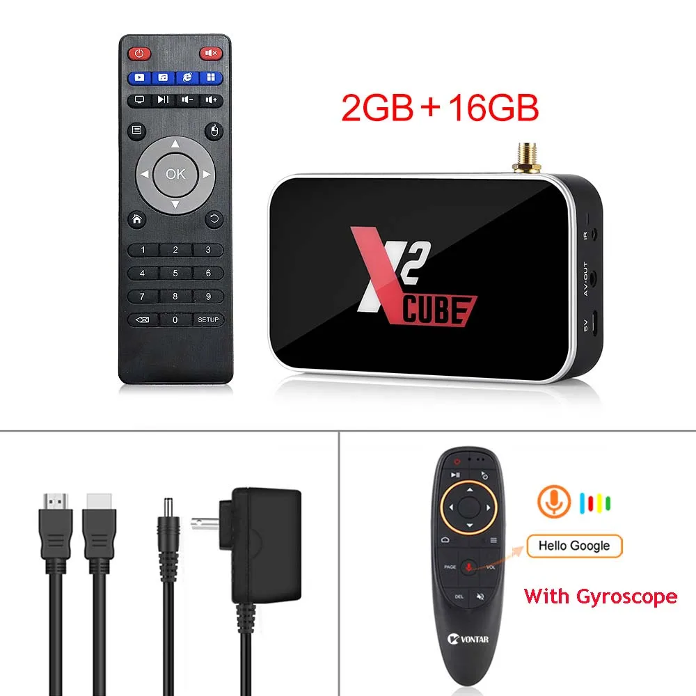 2GB 16GB G10 control X2 Pro tv Box Android 9,0 4 Гб ram DDR4 32 Гб Smart Amlogic S905X2 X2 cube 2 Гб 16 Гб телеприставка 2,4G/5G WiFi 1000M 4K медиаплеер - Цвет: 2GB 16GB G10 control