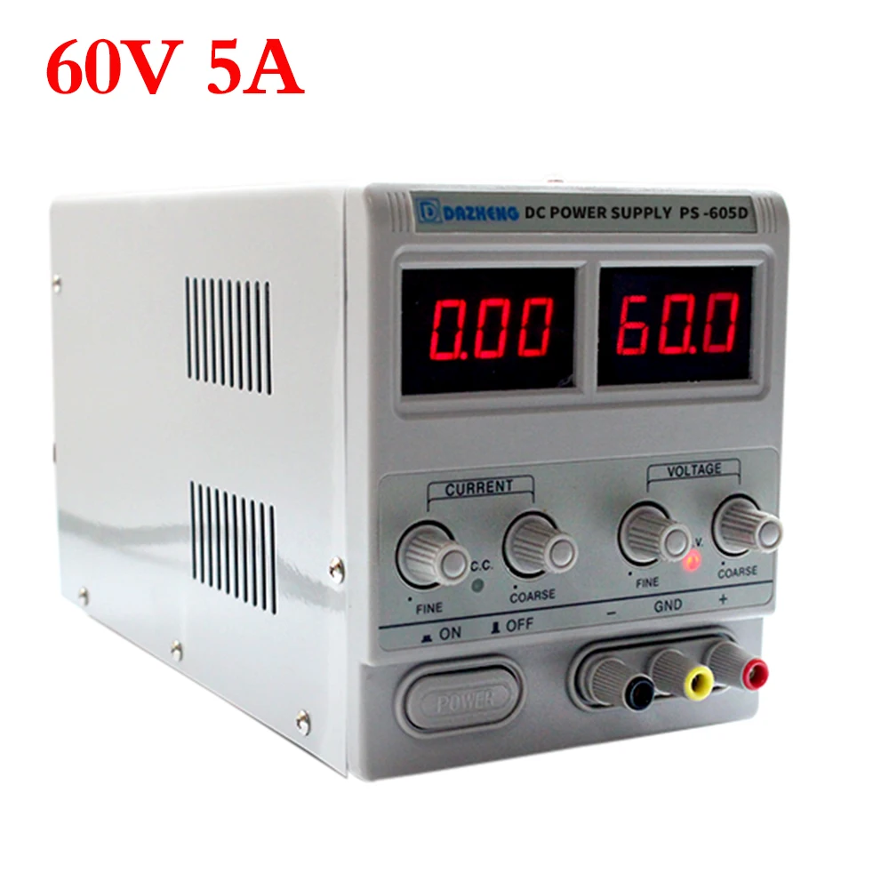 

Bigger 8KG DC Professional Linear Lab Power Supply Laboratory 60V 5A Adjustable Digital Voltage Regulators For Phone Repair
