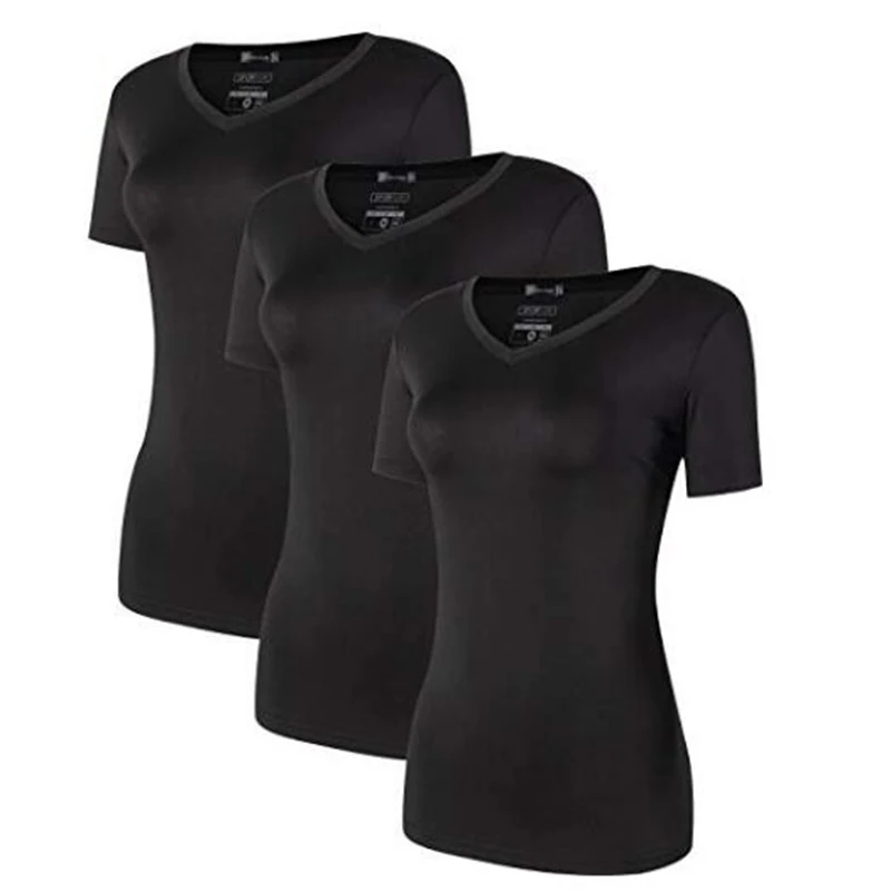 Jeansian/3 упаковки, женская тонкая быстросохнущая дышащая футболка с коротким рукавом, футболка, футболки, работа фитнес-тренировки, SWT240 упаковка - Цвет: SWT240-PackE