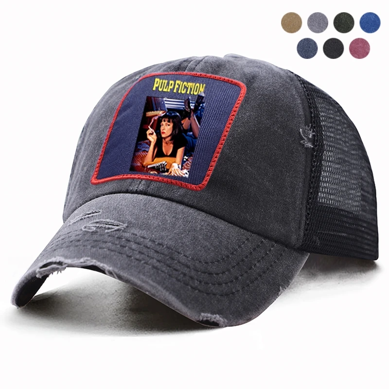 Забавная целлюлозная фантастика постер квентин тарантино кепка Moive мужская