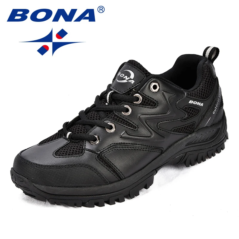 

BONA New Arrival Classics Style Men Running Shoes Cowhide Mesh Men Athletic Shoes Outdoor Jogging Shoes Comfortable Sneakers