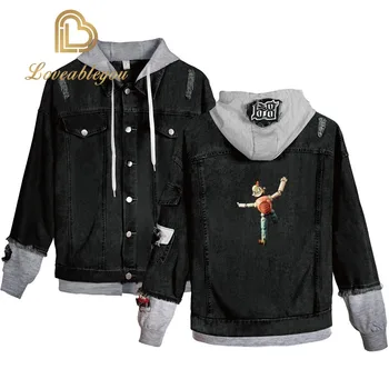 

Mens Jacket Anime Gaming Jackets Male Serpents Streetwear Denim Brand Coat Chamarras Para Hombre
