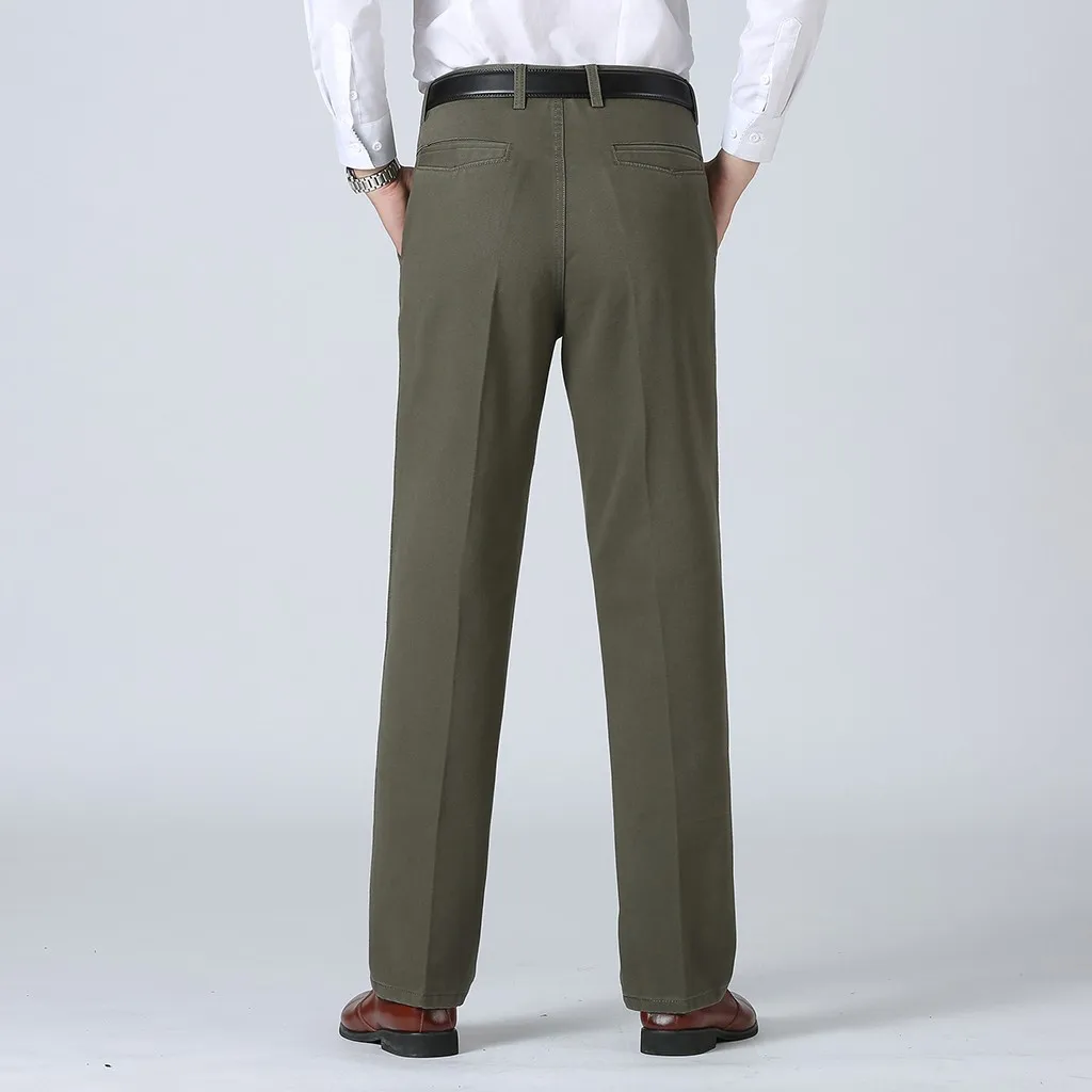 Мужской костюм брюки деловые однотонные повседневные брюки формальные хлопковые брюки для мужчин брюки мужские Pantalon Slim Homme плюс размер
