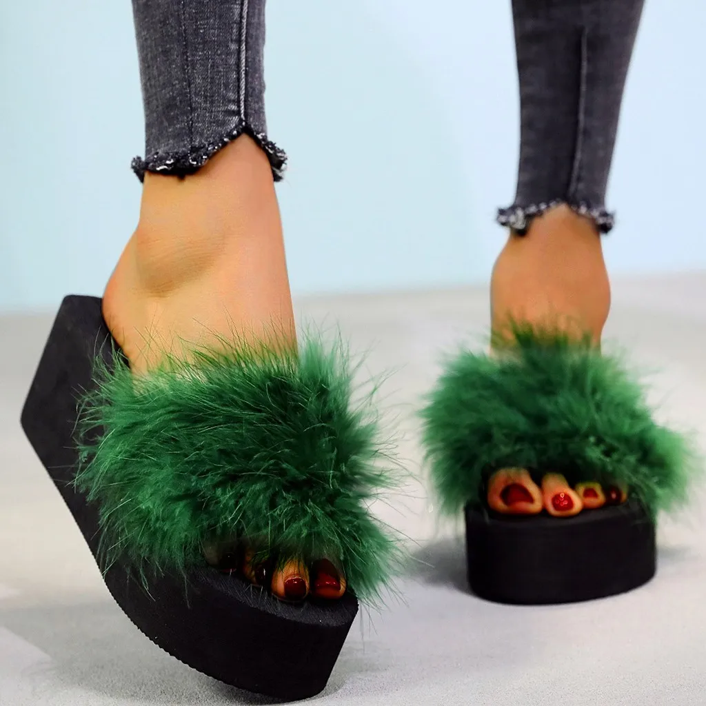 Beach Outdoor Slippers Shoes Woman Slip-on Open Toe Wedges Flat Colorful Home Women Тапочки Zapatos De Mujer 2020 | Обувь