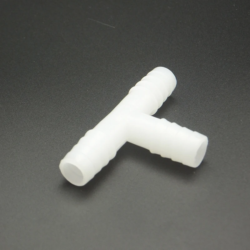 4mm-20mm Hose Barb Tee Plastic Pipe Fitting For Aquarium Fish Tank