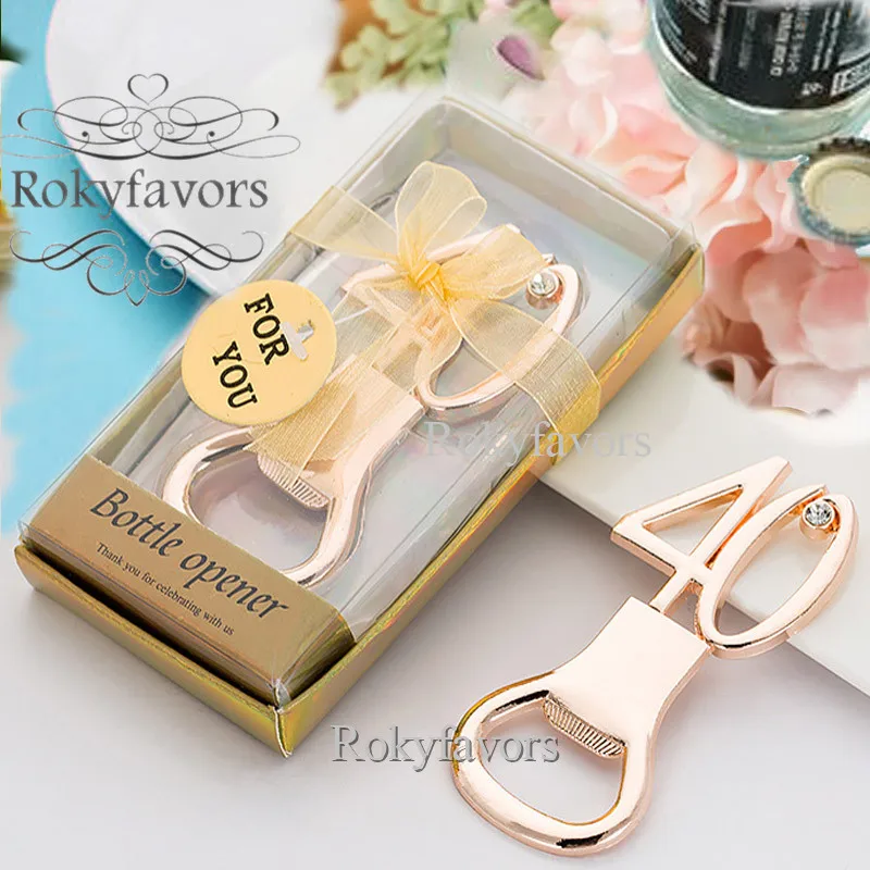 pcs 40 Number Bottle Opener Wedding Favors 40th Anniversary Keepsake 40th Birthday Party Gifts Souvenirs Supplies Party Favors Aliexpress