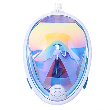 

Submersible Scuba Diving Mask Full Face Snorkeling Mask Underwater Anti Fog Snorkeling Diving Mask For Swimming Spearfishing,Blu
