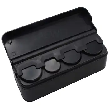 

50pcs Car Interior Coin Case Auto Storage Box Holder Container Plastic Black Organizer