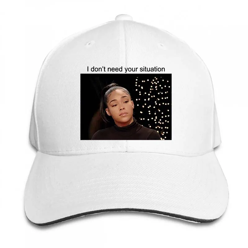 Мне не нужна ваша ситуация, Jordyn Woods интервью, бейсбольная кепка в стиле табрии майоров, для мужчин и женщин, кепки для водителя грузовика, Регулируемая Кепка - Цвет: 2-White