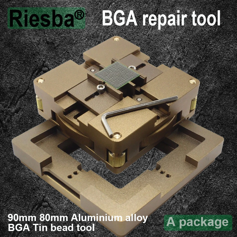 90 мм алюминиевый сплав BGA станция BGA Reball комплект магнитного замка 10 шт. 90 мм Универсальный Bga трафарет посадки джиг приспособления