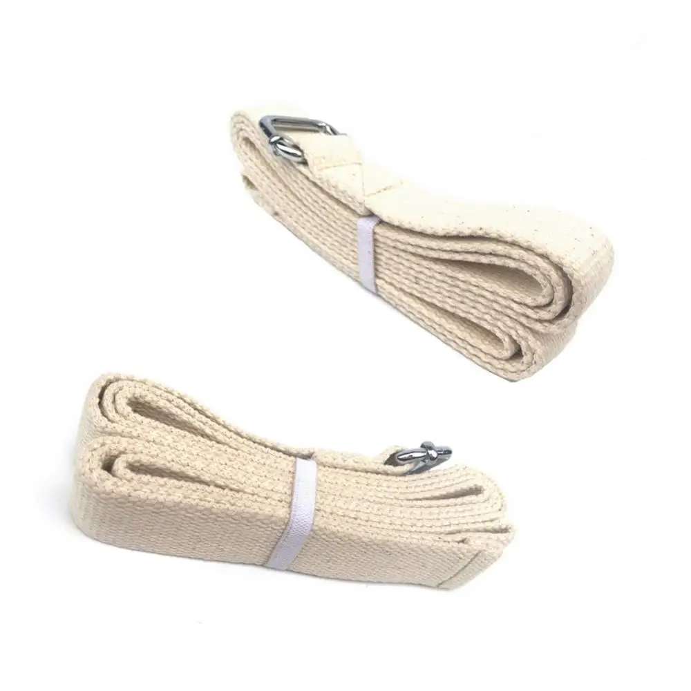 Yoga Strap Cotton Yoga Strap Belt D-Ring Buckle Gym Bodybuilding Exercise Fitness Resistance Band Yoga Pilates Crossfit Accessories