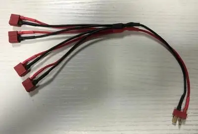 T deans Soft Silicon Wire power cable 1 battery connectors to 4 ESC for KK MK MultiCopter | Игрушки и хобби