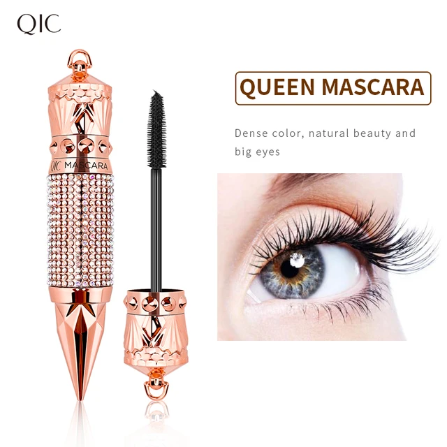 QIC New Mascara Smudge-proof Black Curling Lengthen Volumise Thick Mascara Eye Makeup Lasting Cosmetics Maquillaje TSLM1 4