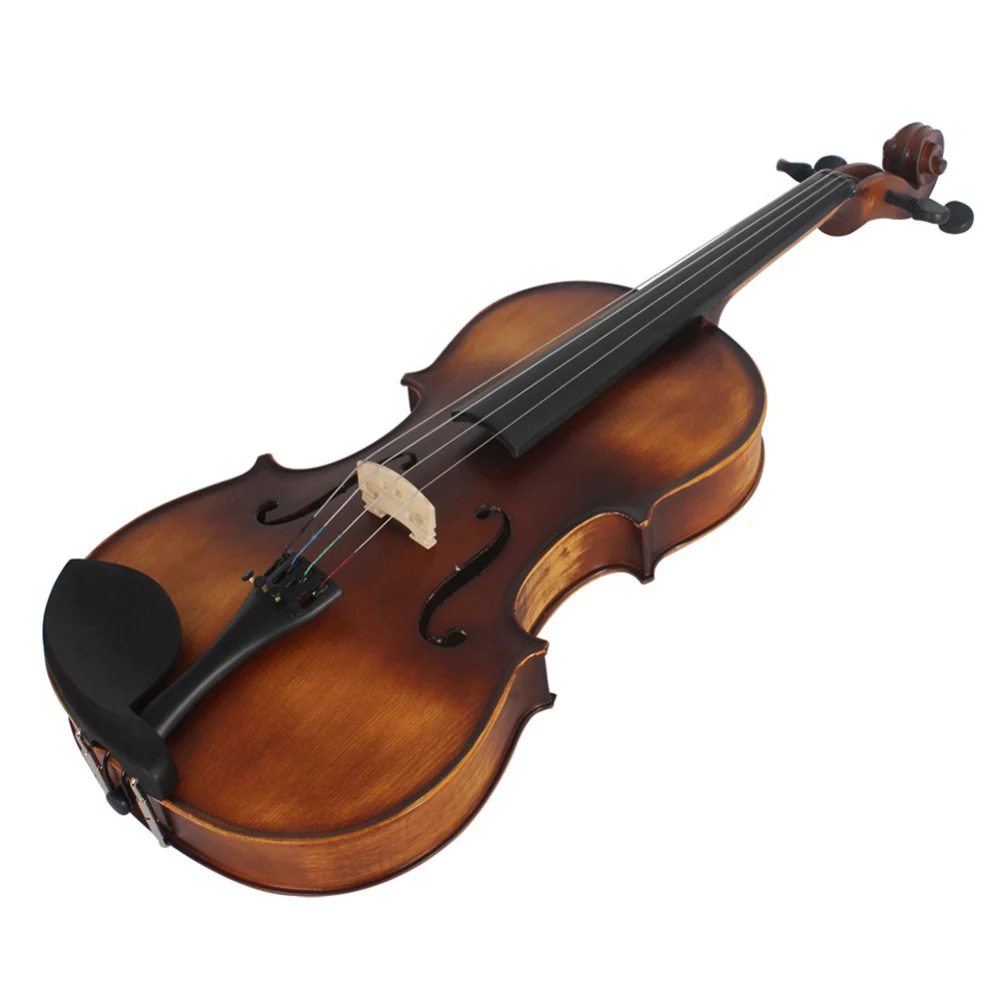 VLA-30 4/4 Classical Violin Spruce Top Board Rosewood Fingerboard with Carrying Case Rosin Cleaning Cloth Violin Strings Profess