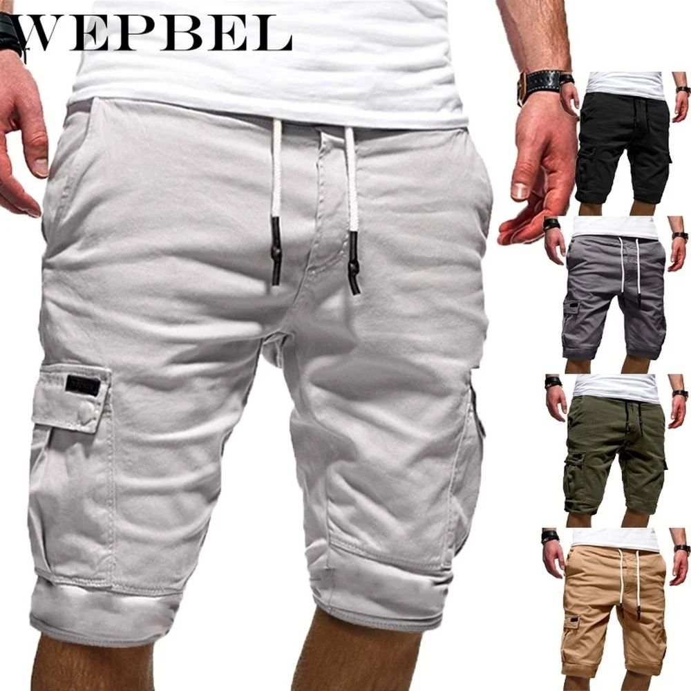 Летние Короткие брюки WEPBEL модные мужские летние пляжные свободные шорты |