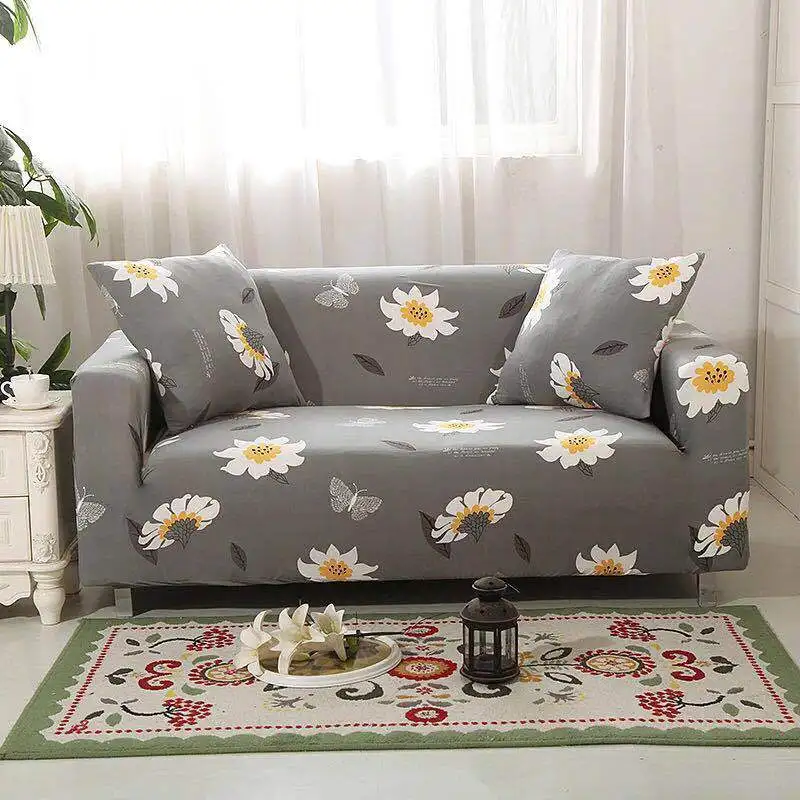Универсальные эластичные чехлы для диванов, все включено, противоскользящие чехлы для диванов, полный Чехол, европейский стиль, комбинированный набор для диванов - Цвет: 11