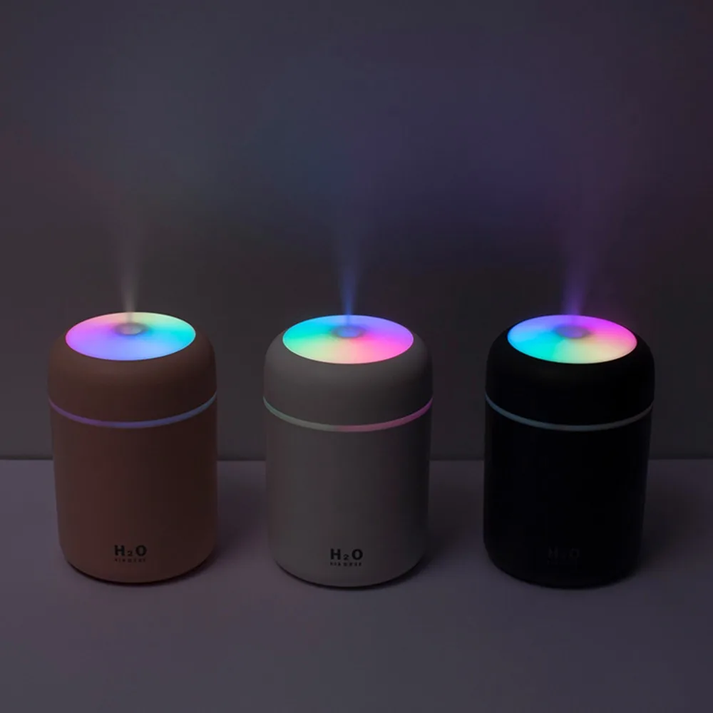 Electric Air Humidifier Aroma Oil Diffuser USB Cool Mist Sprayer with Colorful Night Light for Home Car