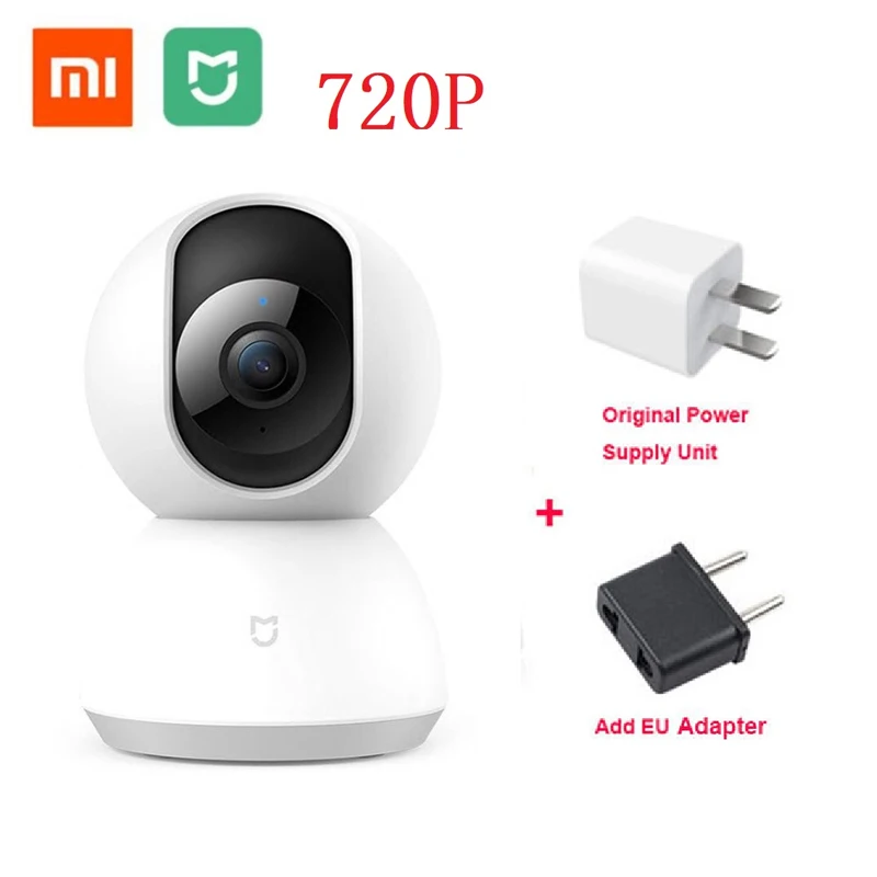 B add EU Смарт-Камера Mijia chuangmi xiaobay, веб-камера, 1080P HD, Wi-Fi, панорамирование, ночное видение, 360 угол обзора, видео камера, вид, Радионяня - Цветной: B add EU