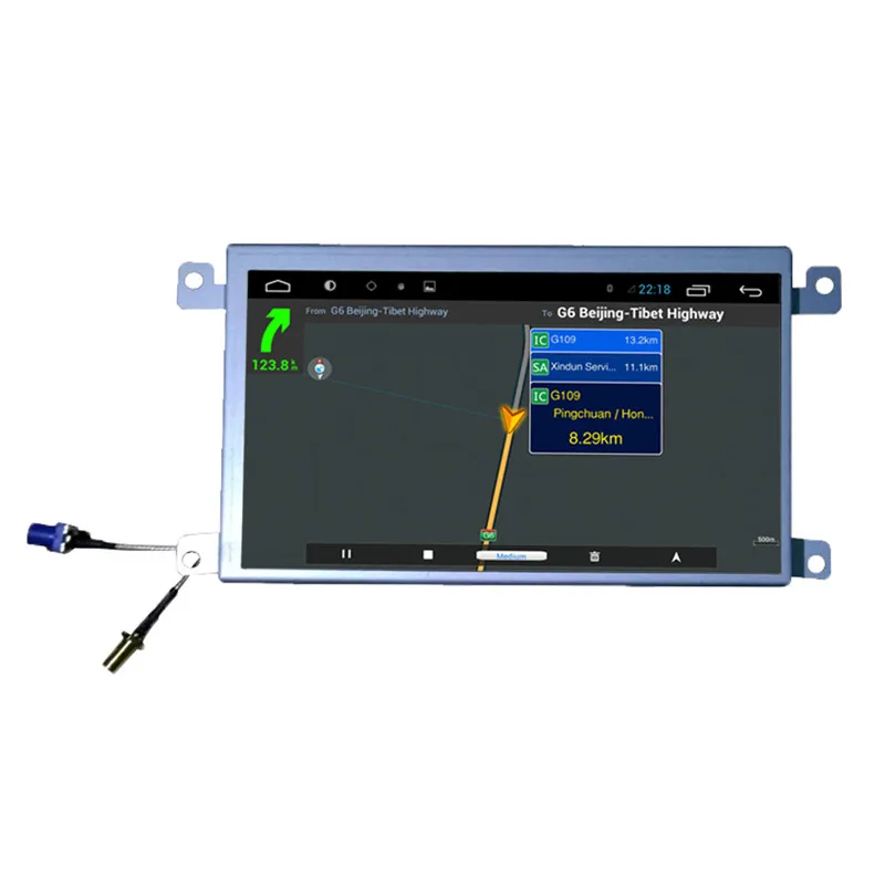 NaviTopia 7 дюймов 8 ядро Оперативная память 2G Встроенная память 32G Android 8,1 автомобиль радио плеер для автомобиля Audi Q7/A6L 2006 2007 2008 2009 2010 2011 2012 2013