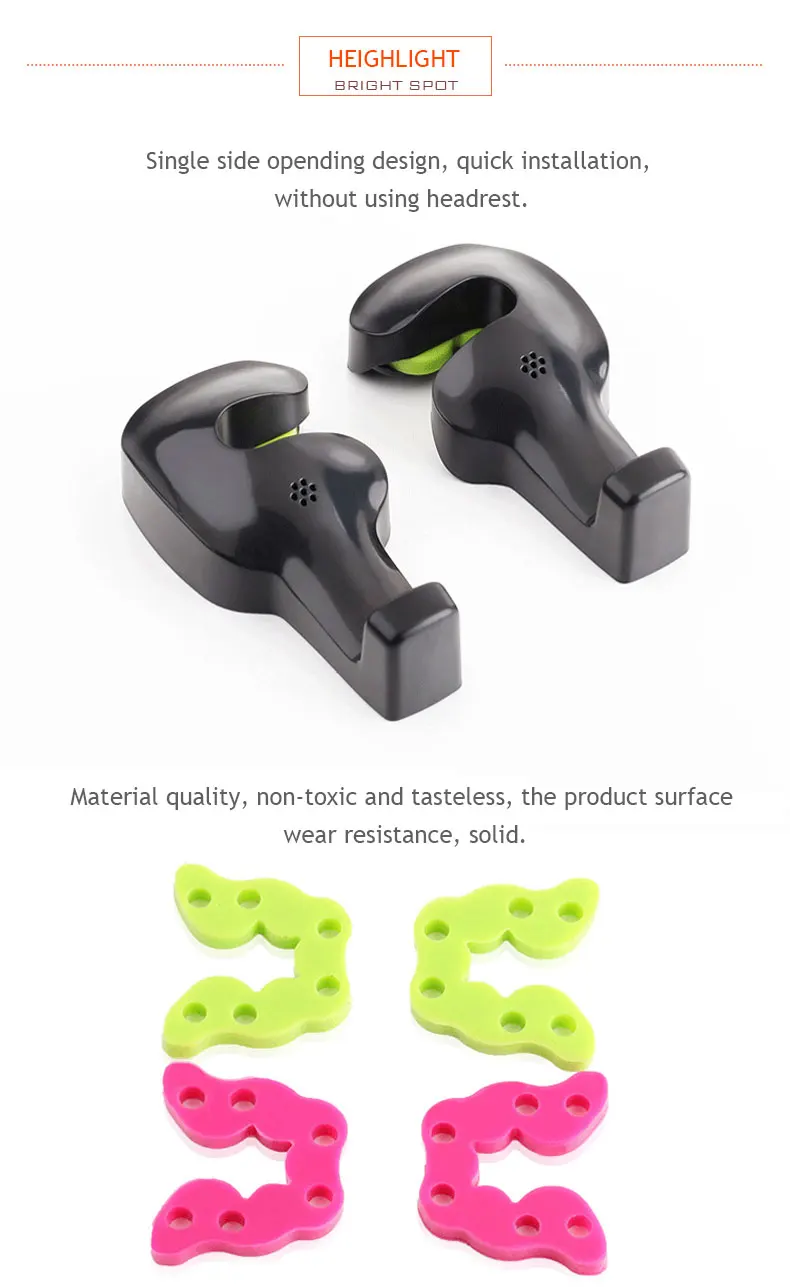 2 шт./упак. Скрытая автомобильный крючок на спинку сиденья переносная вешалка легко устанавливать Многофункциональный Авто клипов Организатор Держатель Для кошелек сумка для одежды