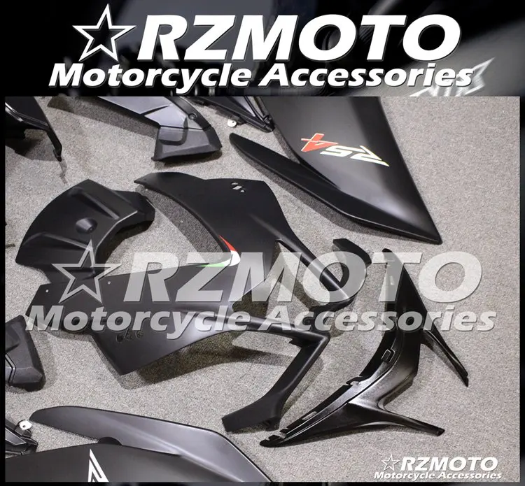 Литьевая Форма ABS Полный обтекатели наборы Подходит для Aprilia RS4 50 RS125 2012 2013 12 13 14 15 тела набор черный матовый