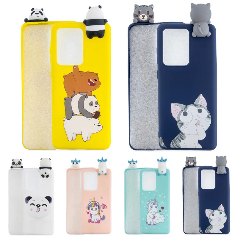 Милый 3D мультяшный Кот Единорог панда для Funda Huawei P9 P8 Lite 2017 P10 P20 P30 P40 Pro 2020 чехол