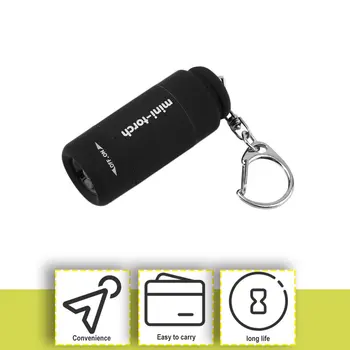

Popular Mini Keychain Pocket Torch USB Rechargeable LED Light Flashlight Lamp 0.3W 25Lm Multicolor Mini-Torch
