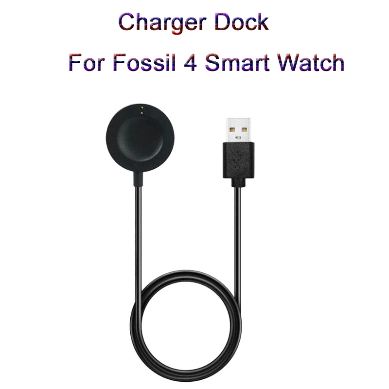 

NEW Smart Watch Charging Cradle Dock USB Cable Charging Cable Fast Charger For Fossil 4 Smart Watch High Quality Accessory