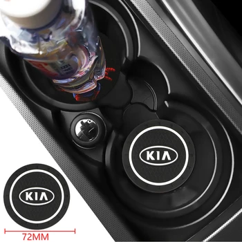 

Car Pvc non-slip coaster Mat Sticky Pad Automobiles Interior coaster Non Slip Mat For Kia Sportage 3 4 QL Rio K3 K5 Optima Soul