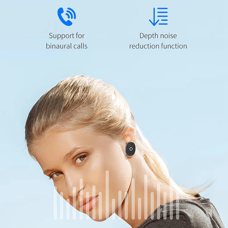 TWS V5 Bluetooth наушники Bluetooth 5,0 в беспроводные наушники с зарядным устройством Спортивная гарнитура стерео с микрофоном