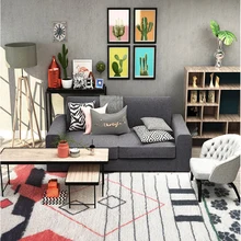 Балкон гостиная ковер простой Североевропейский утолщенный гардероб спальня прикроватный диван плавающее окно сосание подставки для чая