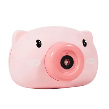 

Bubble Machine Automatic Bubble Blower with Light Music Electric Cartoon Pig Maker Camera Toy K1MA