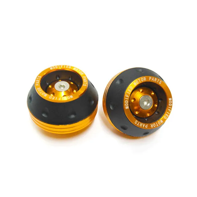 moto protection motorbike crash pad for kawasaki motorcycle protect falling protectors CNC aluminum alloy scooter wheel pads Gold
