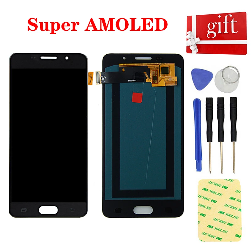 ЖК-дисплей Super AMOLED для Samsung Galaxy A5 2016 SM-A510F A510 A510F/DS панель сенсорный экран дигитайзер