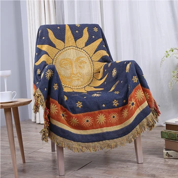 

Practical INS Non-slip Backrest Towel Machine Washable For Home Car Office Chair Plane Camping Nordic Simple Throw Blanket LA466