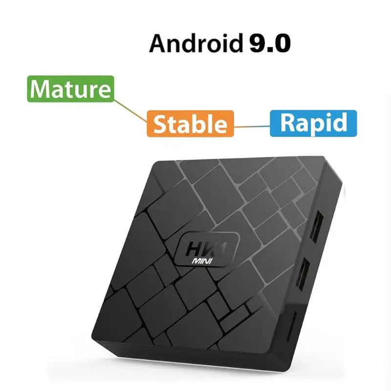 HK1 Мини Android 9,0 2G+ 16G RK3229 Четырехъядерный 4K H.265 Wifi телеприставка ЕС